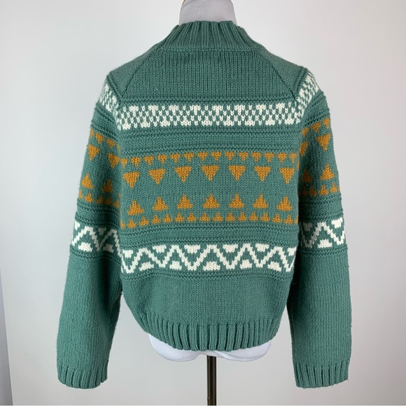 Universal Thread Green Printed Sweater Large - Picture 11 of 14